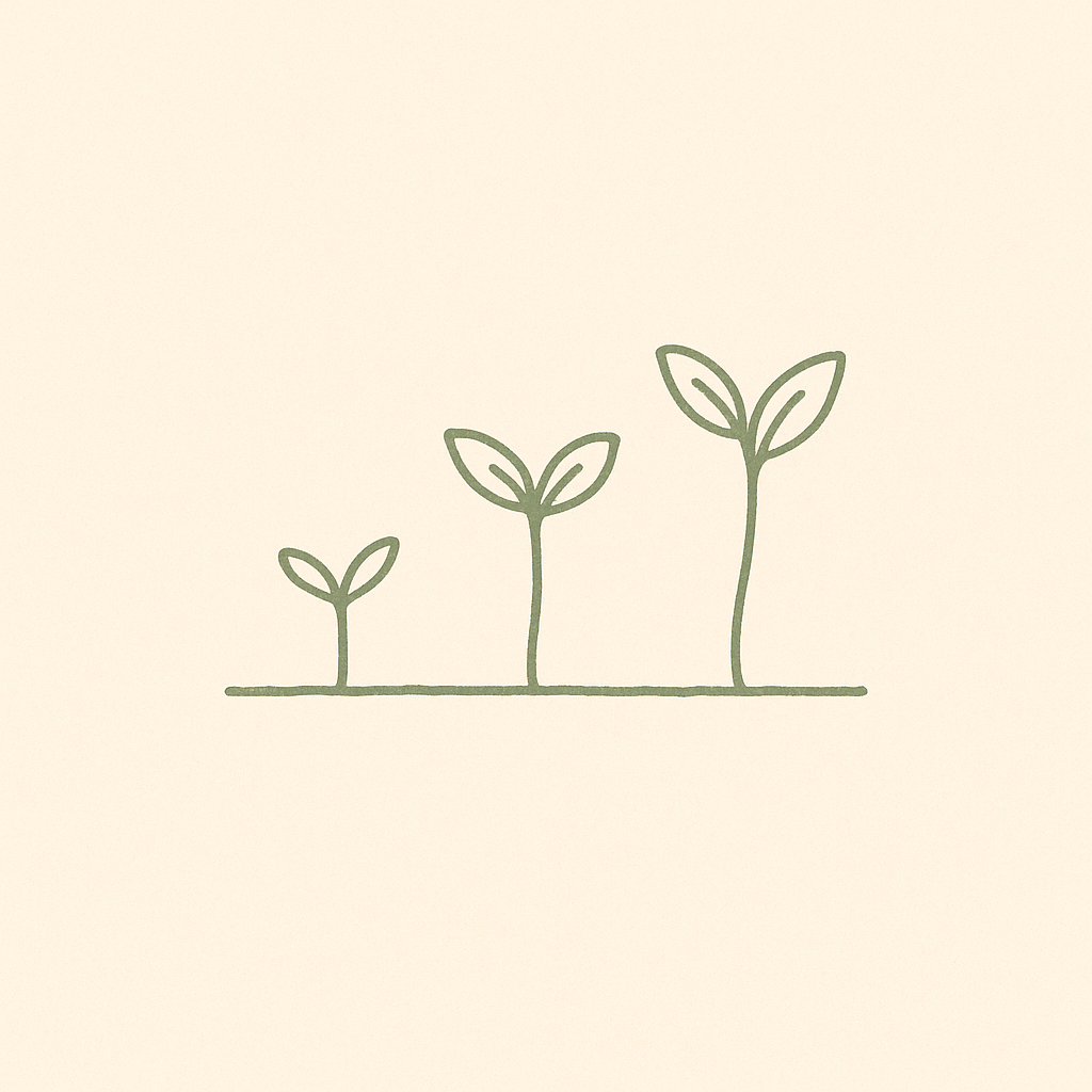 Three sprouts growing — beta is just the beginning