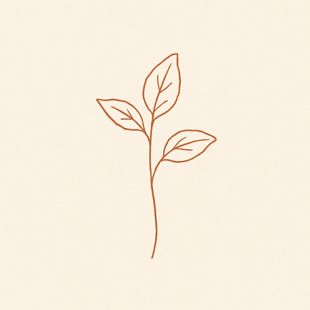 Tulasi sprig illustration