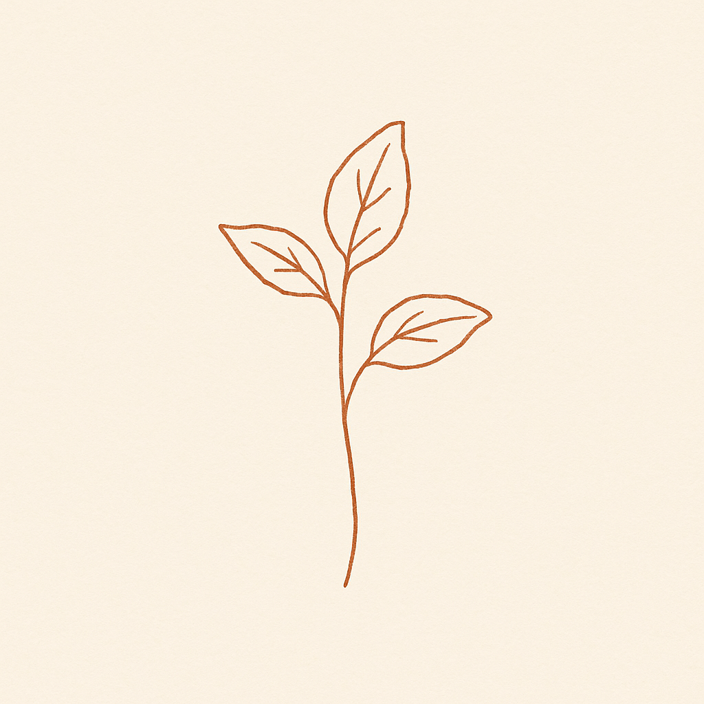 Tulasi sprig illustration